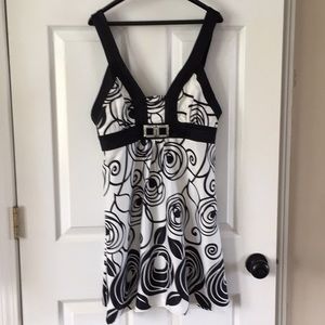 Black & White embellished Dress by Love & Love